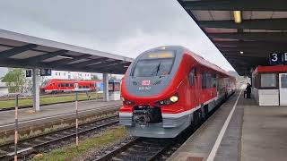 Abfahrt des Regionalexpress 57425 am 30052024 in Kempten Allgäu Hbf [upl. by Debra]