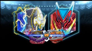 Hyde vs aiger ultimate turbo battle in Beybladeburst app [upl. by Brunhilda]