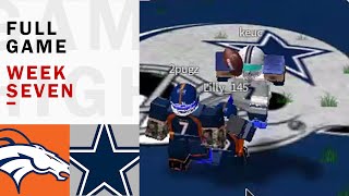 Broncos vs Cowboys  Week 7 [upl. by Tebasile]