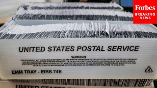 US Postal Service Holds Press Briefing About Preparations For 2024 Election Security [upl. by Tnilc193]