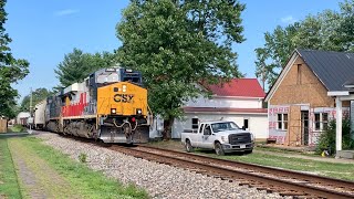 Almost Street Running Trains In Crowded City amp Inside Caboose Ferry Boat amp 5 Trains River Fest Days [upl. by Aneleve]