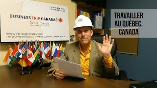 1Conseiller pour travailler en construction au Québec Canada  Daniel Dargis ingénieur [upl. by Crescentia267]