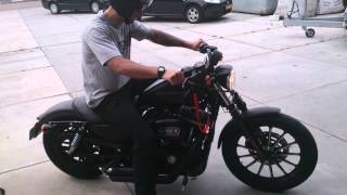 Harley Davidson Sportster 883 Iron HD with Vance and Hines exhausts [upl. by Romano]