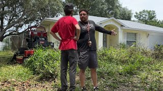 It was a RISK mowing this yard with NO permission WHILE HOMEOWNER WAS INSIDE [upl. by Chinua]