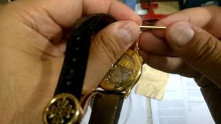 How to remove a strap from a Patek Philippe Wrist Watch [upl. by Neilson868]