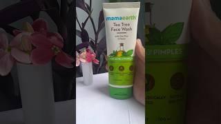 mamaearth tea tree and neem facewash for acne ✨️🤗face shortsviralmusic ytshortsindia skincare [upl. by Galatea]