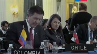 Canciller Ampuero habla sobre la Agenda Mujer en la OEA [upl. by Johiah205]