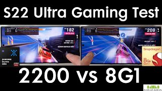 Samsung Galaxy S22 Ultra Gaming Test  Exynos 2200 vs Snapdragon 8G1 [upl. by Ititrefen182]