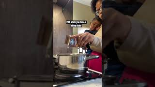 Cooking with baby 👶🏾 cooking baby virlshort southafrica [upl. by Aniretak]