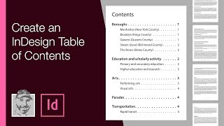 Create an InDesign Table of Contents [upl. by Yrreb]