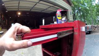 Snapon tool chest drawer removal How to [upl. by Sualocin705]