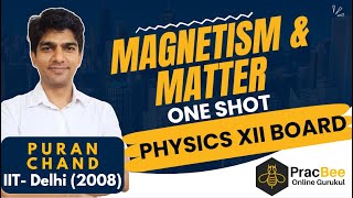 Magnetism and Matter Class 12 One Shot  Chapter 5  CBSE 2024  Puran Sir  IIT Delhi [upl. by Ytisahc]