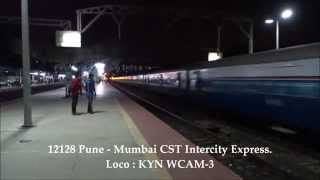 WCAM3 Pune  Mumbai Intercity Express Burns Bhandup [upl. by Leimad]