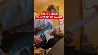 🎸 STACYS MOM  FOUNTAINS OF WAYNE BASS COVER [upl. by Horbal335]