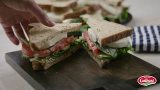 Galbani® Fresh Mozzarella Caprese Sandwich in 15 Seconds [upl. by Tahmosh]