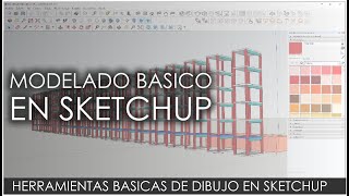 TUTORIAL 02  HERRAMIENTAS BASICAS EN SKECTHUP MODELAR DESDE CERO [upl. by Natam113]