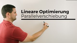 Lineare Optimierung Parallelverschiebung der Zielfunktion Eckpunkt bestimmen Maximierung [upl. by Ahsiema202]