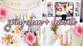 2024 SPRING CLEAN  DECORATE WITH ME NEW SPRING  EASTER DECOR IDEAS BriannaK [upl. by Burner]