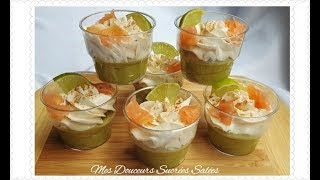 Verrine Avocat Saumon [upl. by Odlonyer]