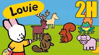 2 horas de Louie El bosque  Compilacion  Dibujos animados para niños [upl. by Ecertal606]