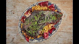 Balsamicglazed hogget shoulder with freekeh and grilled radicchio by Ramael Scully [upl. by Trocki]