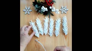 Easy snowflake christmas decoration decorative idea for christmas  🌲🌟⭐️💫🧚‍♂️ [upl. by Ocer]