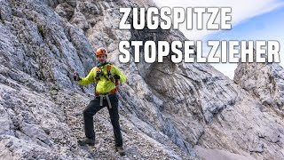 Zugspitze Wanderung über den StopselzieherKlettersteig auf Deutschlands höchsten Berg [upl. by Aihn]