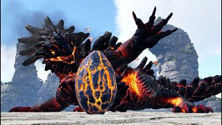 How to steal Magmasaur eggs and tame Magmasaurs in Ark Genesis Part 1 THIS METHOD IS SO EASY [upl. by Asilav]