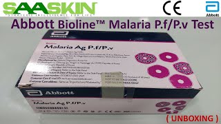 Abbott Bioline™ Malaria Ag PfPv Test Kit  UNBOXING  WHO Approved [upl. by Mariette]