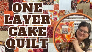 Just One Layer Cake Makes A Quilt Top  Easy Free Pattern [upl. by Isma]