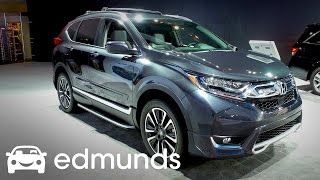 2017 Honda CRV Review  Features Rundown  Edmunds [upl. by Ardnusal]