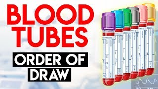 Order of Draw and Additives  Blood Collection [upl. by Sabsay]