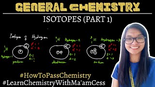 Isotopes  Part 1  Learn Chemistry with Maam Cess [upl. by Attenyw]