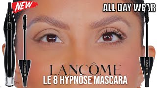 new LANCÔME LE 8 HYPNÔSE MASCARA  ALL DAY WEAR TEST fineflat lashes  MagdalineJanet [upl. by Nevet]