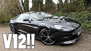 ASTON MARTIN VANQUISH DRIVE amp REVIEW [upl. by Donadee281]