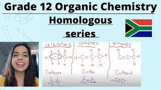 Grade 12 Organic Chemistry Homologous series part 1 [upl. by Kelwunn]