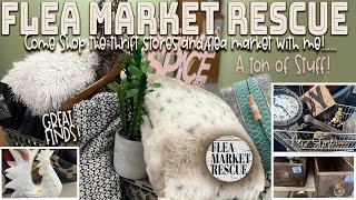 COME SHOPPING WITH ME FOR THRIFT STORE AND FLEA MARKET FINDS 2024 [upl. by Netsreik754]