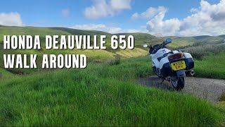 2005 Honda Deauville 650  walkaround [upl. by Bendite]