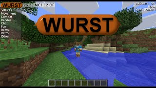 Minecraft How To Install Hacked Client Wurst 1 8  112 [upl. by Fortunia514]