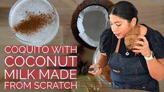 How To Make Coquito With Coconut Milk From Scratch [upl. by Attolrac283]