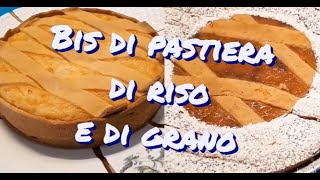 Bis di pastiera  2 ricette di Sal De Riso e Anna Moroni  Di grano o di riso [upl. by Hsakaa]