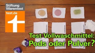 Test Vollwaschmittel 2018 Sind Pods oder Pulver das beste Waschmittel [upl. by Niroht]