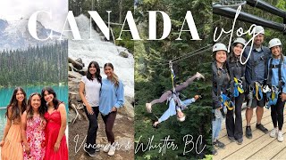 CANADA VLOG Vancouver amp Whistler BC Joffre Lakes Ziplining [upl. by Ahsinit]