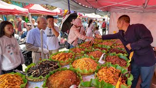 Historic Market in Yunnan China Authentic Food Bustling Hardworking Vendors Hub of Tradition [upl. by Ielirol]