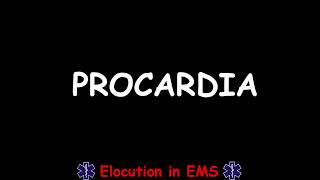 How to Pronounce Procardia  Paramedic  EMT  Medical Terms [upl. by Norris]