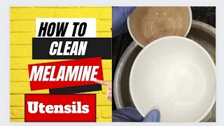 How to Clean Melamine utensils [upl. by Lliw]