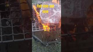 camp cooking on the firebox freestyle campinglife campcooking fireboxstove truckcamping [upl. by Kyl]