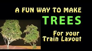 How To Make Model Trees for Train Layouts amp Model Railroads [upl. by Nanah]