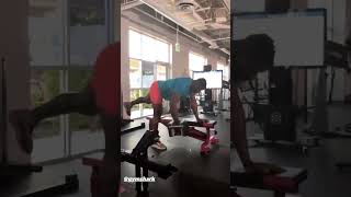 Francis Ngannou UFC Weight Training [upl. by Aeynod]