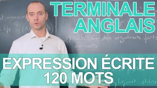 Expression écrite  120 mots  Le rappel de cours  ANGLAIS  Terminale  Les Bons Profs [upl. by Tynan]